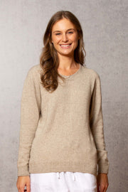 Women's Summer Possum Scalloped Vee